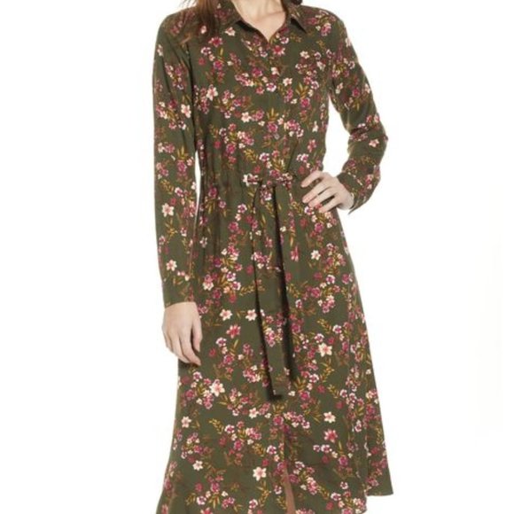 bp Dresses & Skirts - *SOLD* NWOT BP. Floral Midi Dress Sz S